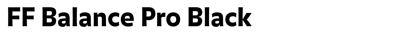FF Balance Pro Black